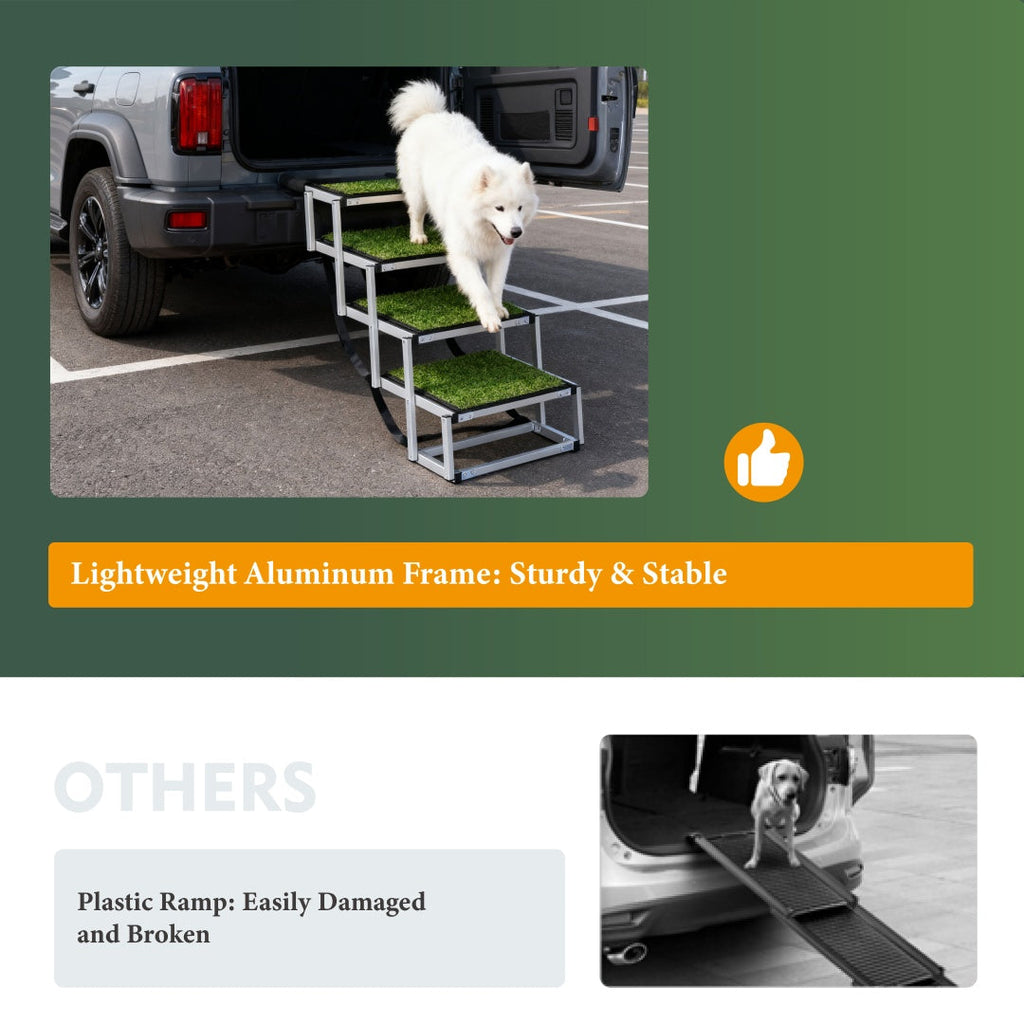 Rampe pliable pour chiens : accès facile à votre voiture
