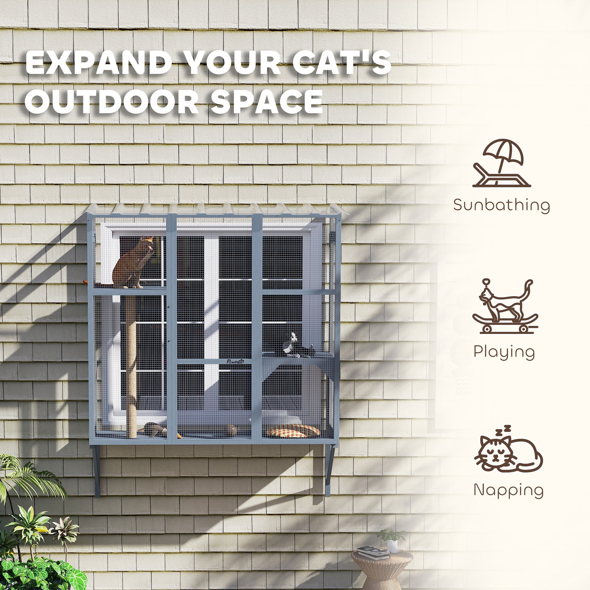 Catio Extérieur Sécurisé pour Chats : Liberté et Protection