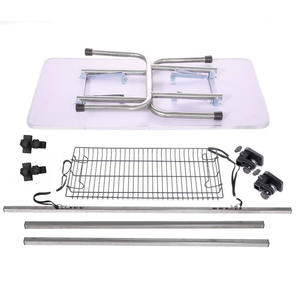 Table de toilettage pliable en acier inoxydable pour un toilettage pro