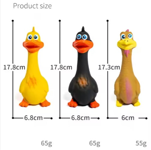 Jouet à mâcher interactif en latex - Canard mignon