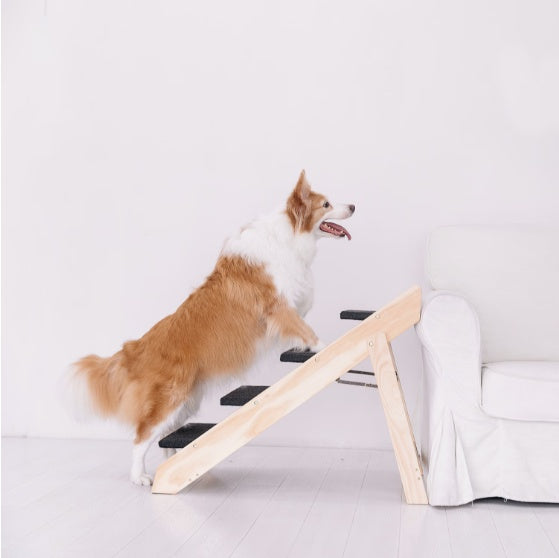 Escaliers pliables en bois : accès facile pour vos animaux
