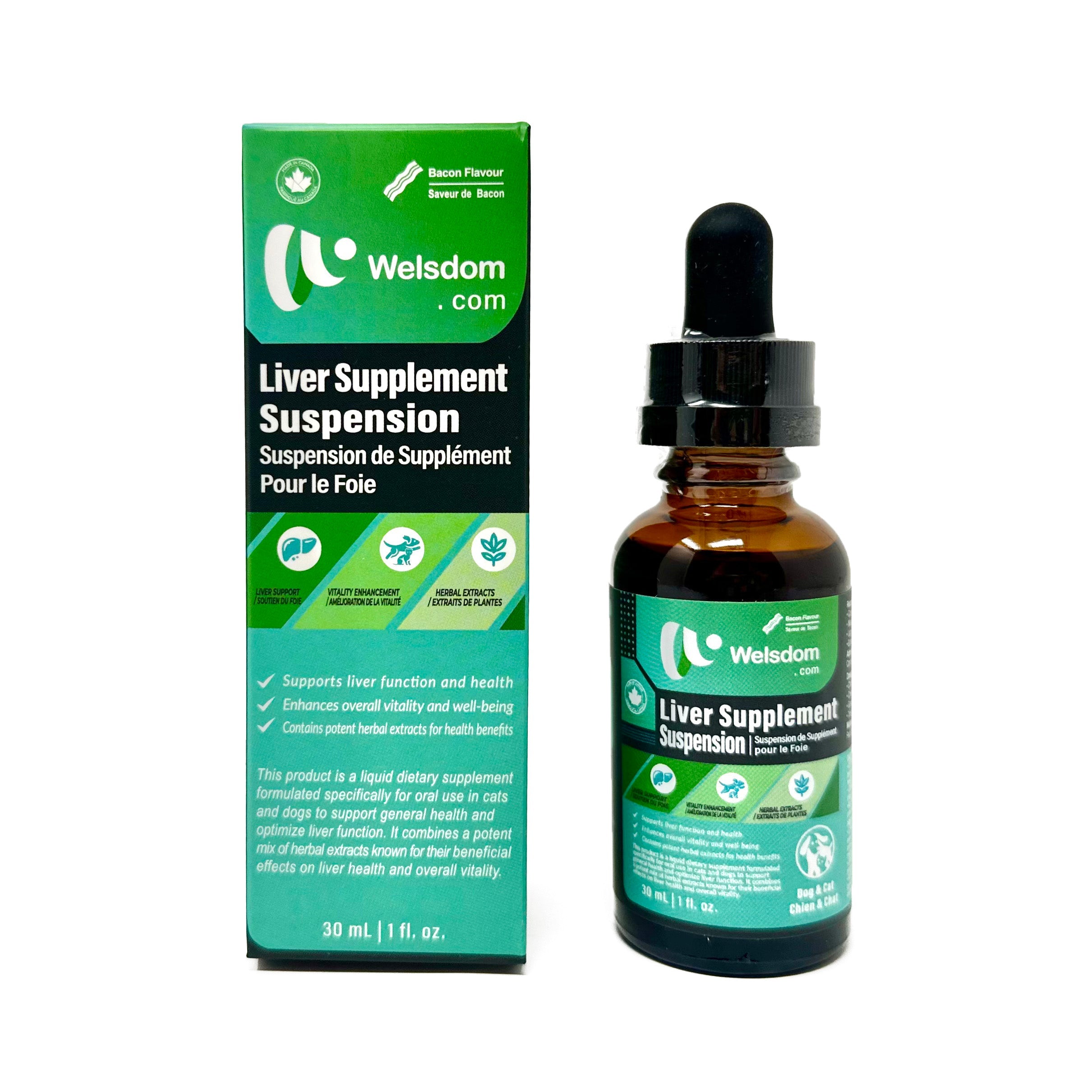 Suspension de supplément hépatique - 30 mL