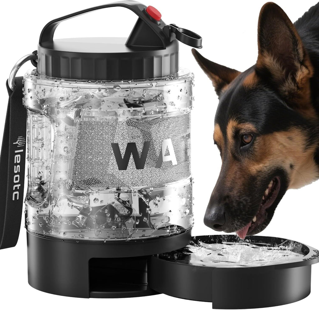 Bouteille d'Eau de Voyage pour Chien, Grande Capacité
