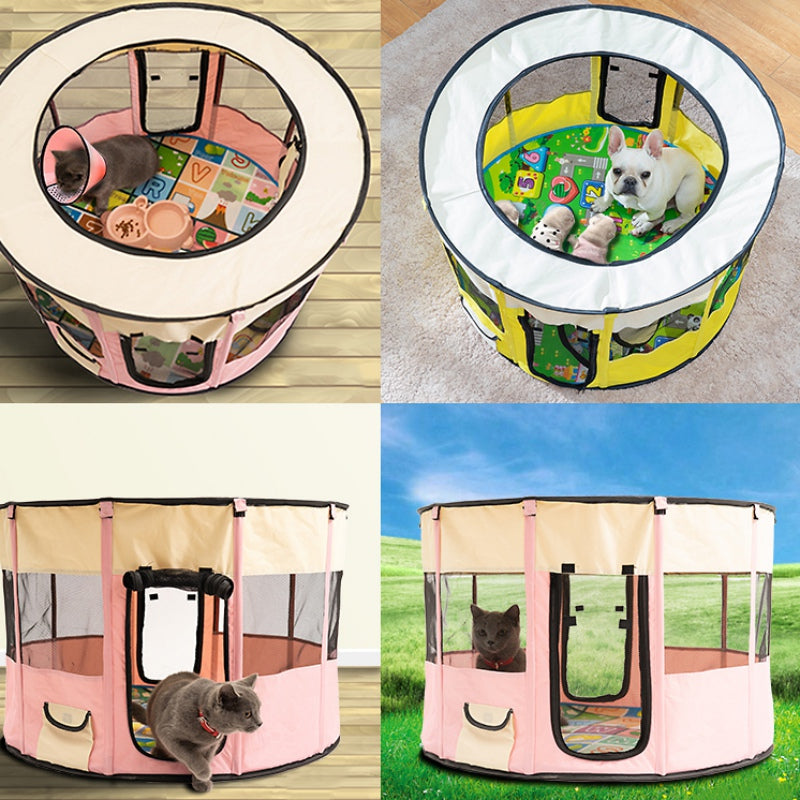 Maison portable pour animaux en tissu Oxford, espace de jeu et de repos