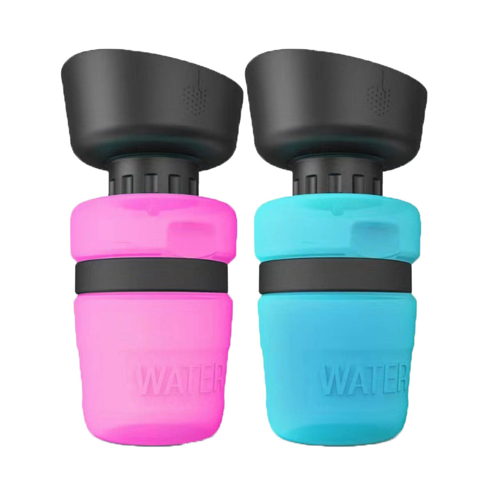 Bouteille d'eau pliable pour chien de voyage