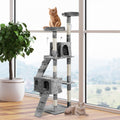 Arbre à chat multi-niveaux 170 cm - Espace de jeu idéal pour chatons