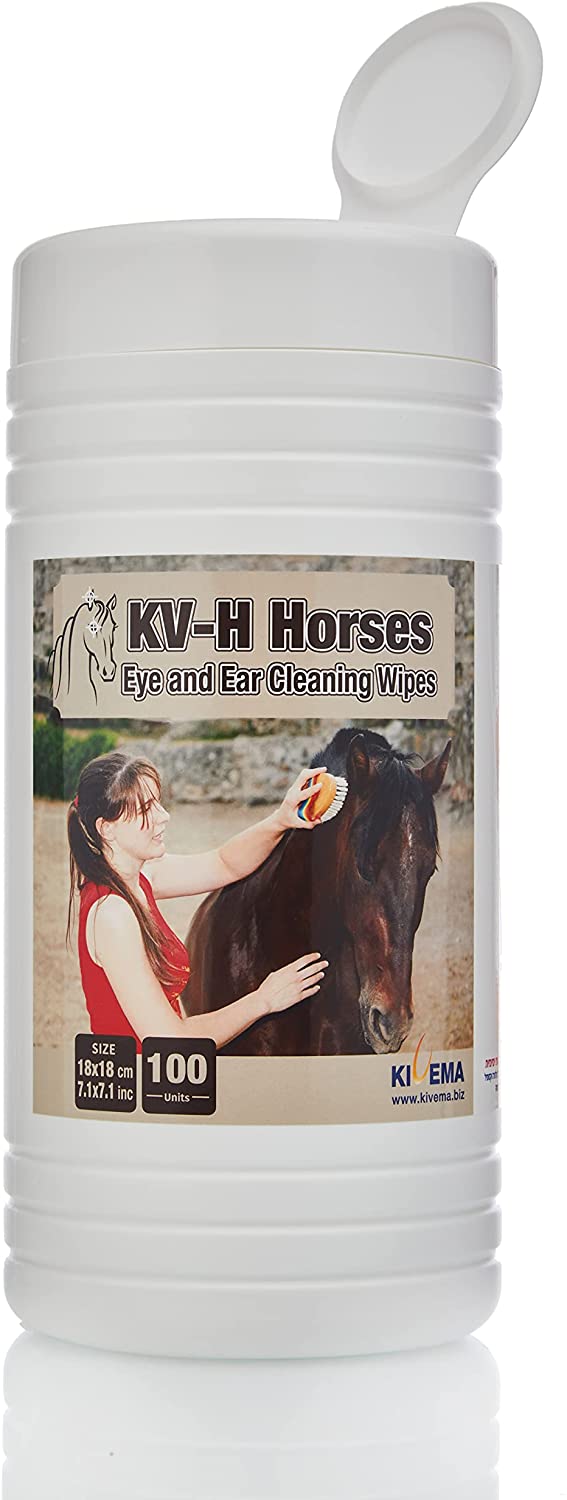 Lingettes pour les yeux, les oreilles et les zones sensibles des chevaux