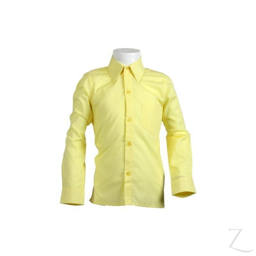 Longsleeve Raised Collier Shirt - Lemon
