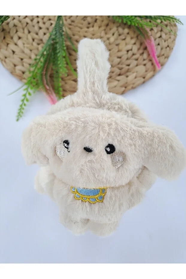 Boys Crème Peluche Hiver Écouteurs – Fluffy Chiot Gants pour Enfants
