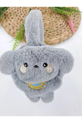 Bandeau en Peluche Grise pour Enfants
