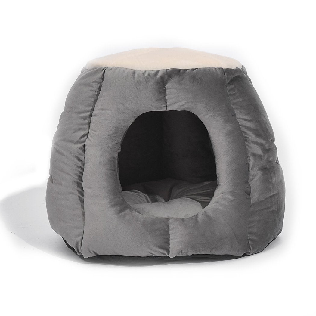 Lit pour chat igloo en forme de château
