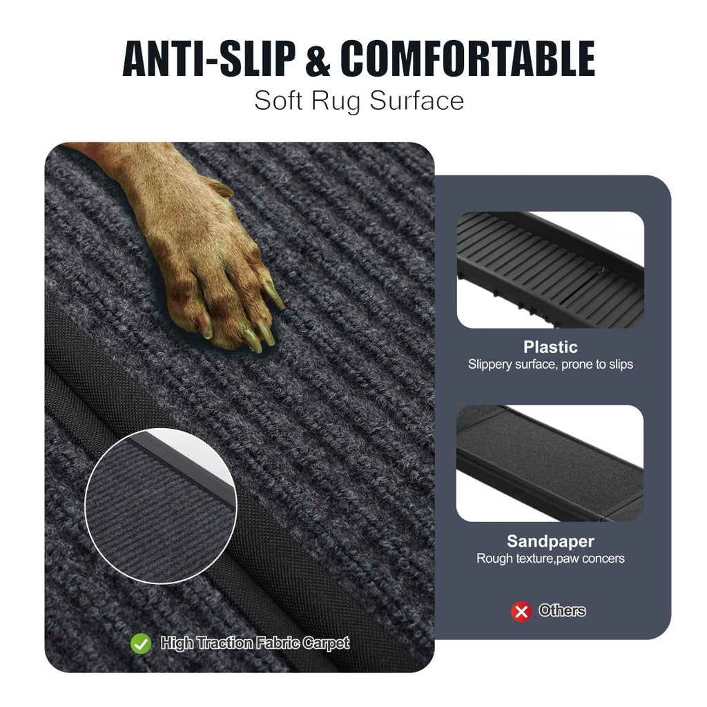 Rampe pour Chien de Voiture 65x17 Grande Rampe Pliable pour Animaux pour Camion, SUV