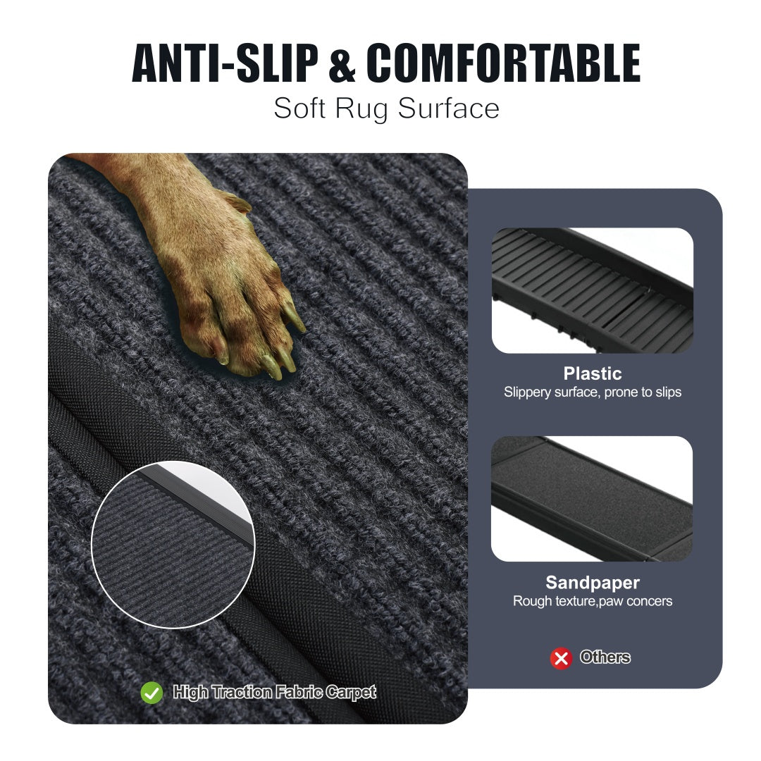 Rampe pour Chien de Voiture 65x17 Grande Rampe Pliable pour Animaux pour Camion, SUV