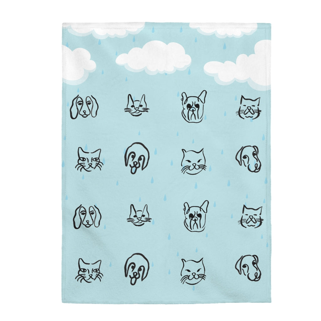 Couverture en Velours Chats et Chiens