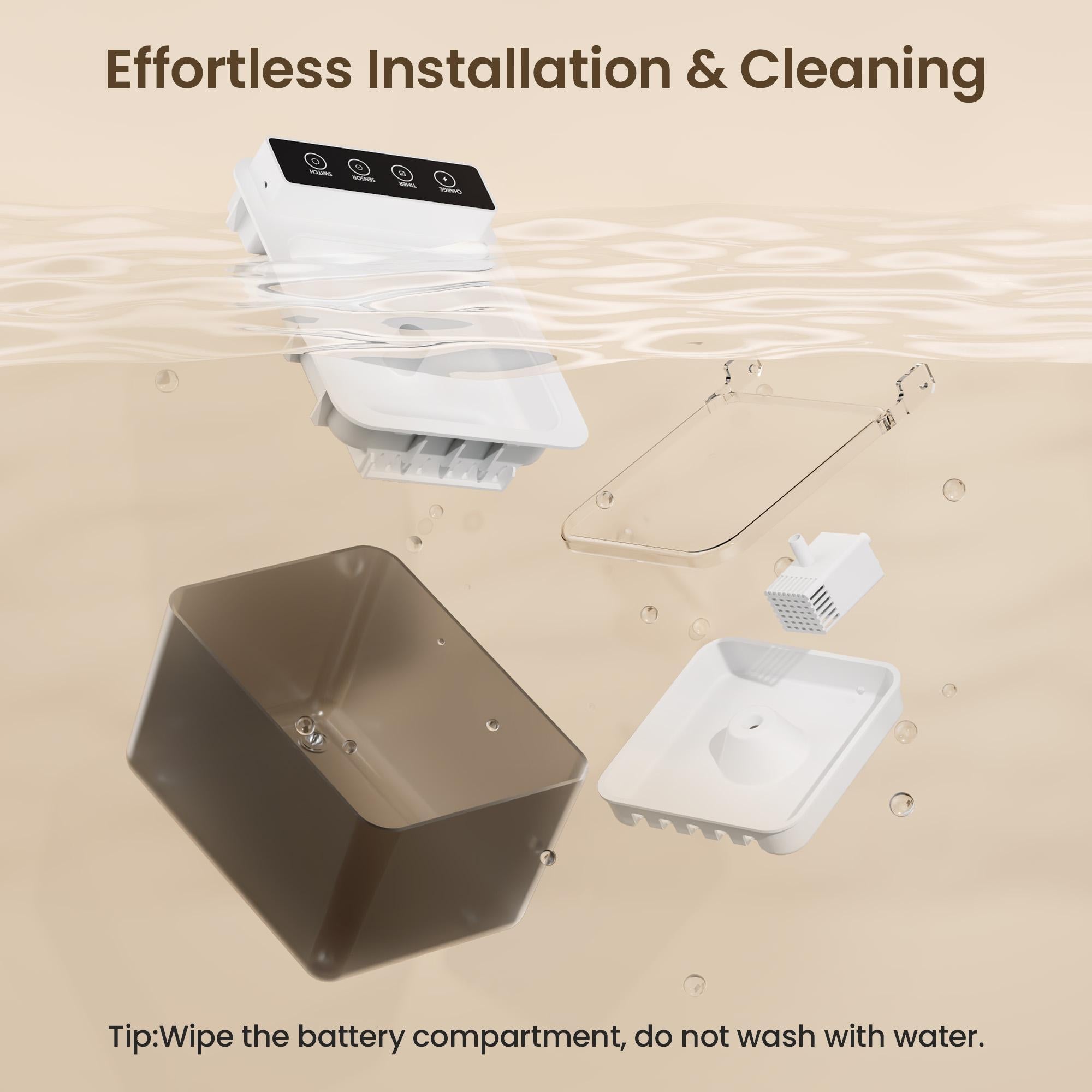 Fontaine à Eau Automatique Sans Fil pour Chats