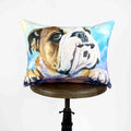 Coussin Bulldog Aquarelle