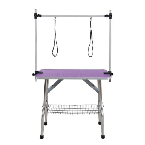 Table de Toilettage en Acier Inoxydable - Confort et Sécurité