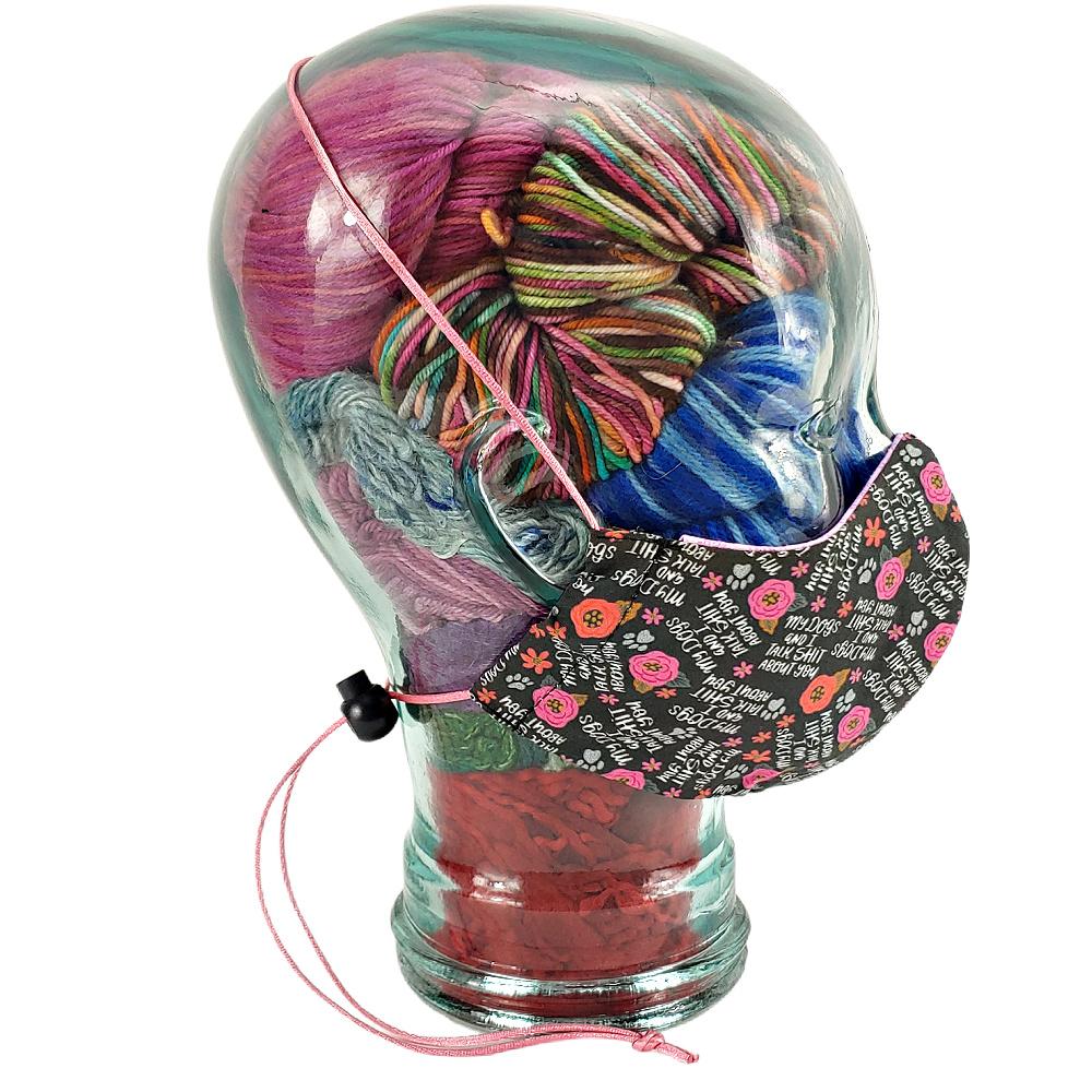 Mes Chiens et Moi Parlons S* de Vous - Masque Facial avec Poche