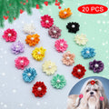 20pcs/lot Jolis Noeuds de Cheveux pour Chiens Chiot Yorkshire