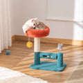 Arbre à chat avec lit amovible, griffoir et jouet interactif pour chaton