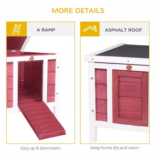 Maison en Bois Confortable pour Chien et Autres Animaux