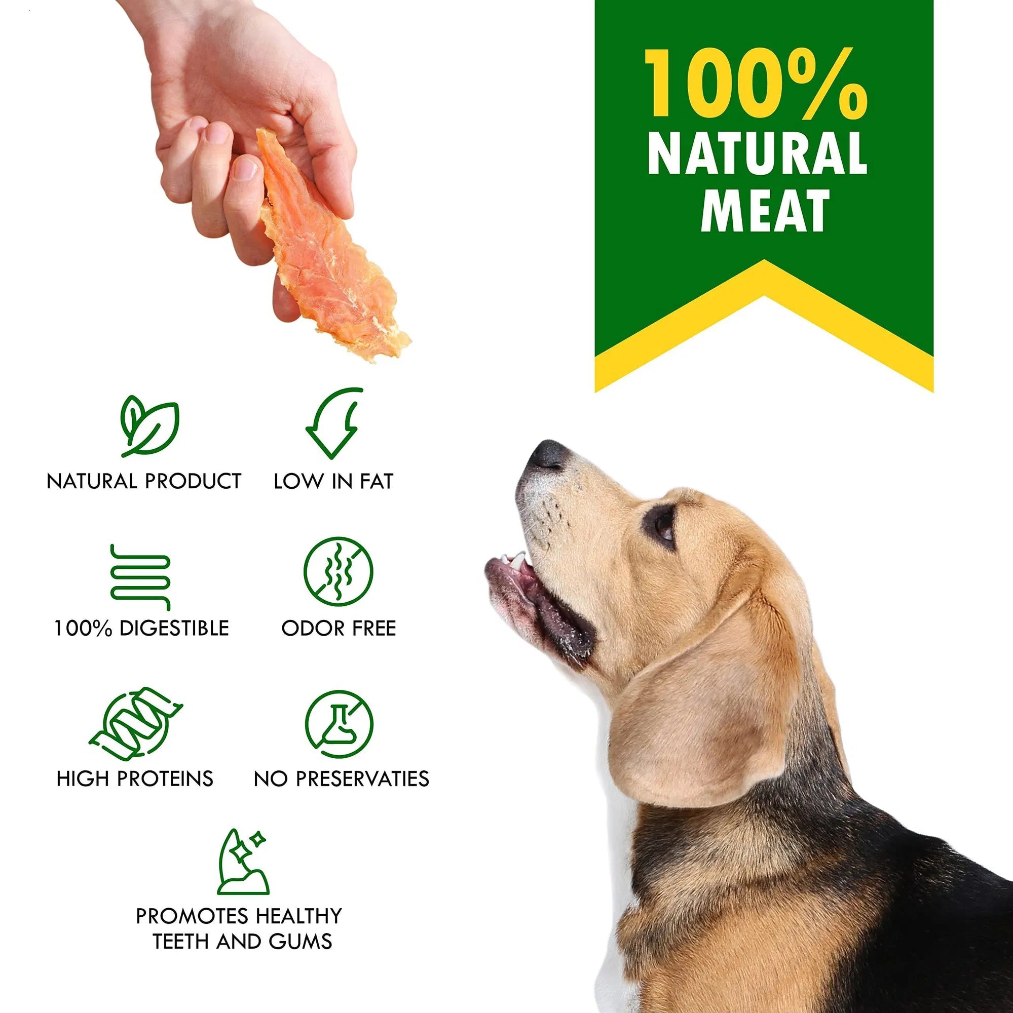 Friandises au Poulet pour Chien 100% Naturelles et Biologiques