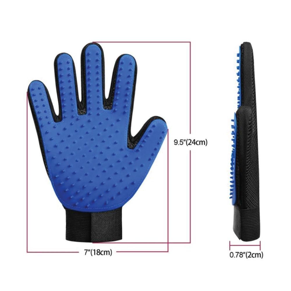 2in1 Animal Deshedding et Massage Glove - Chien or Chat Hair Toilettage Right