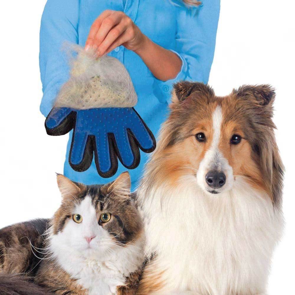 2in1 Animal Deshedding et Massage Glove - Chien or Chat Hair Toilettage Right