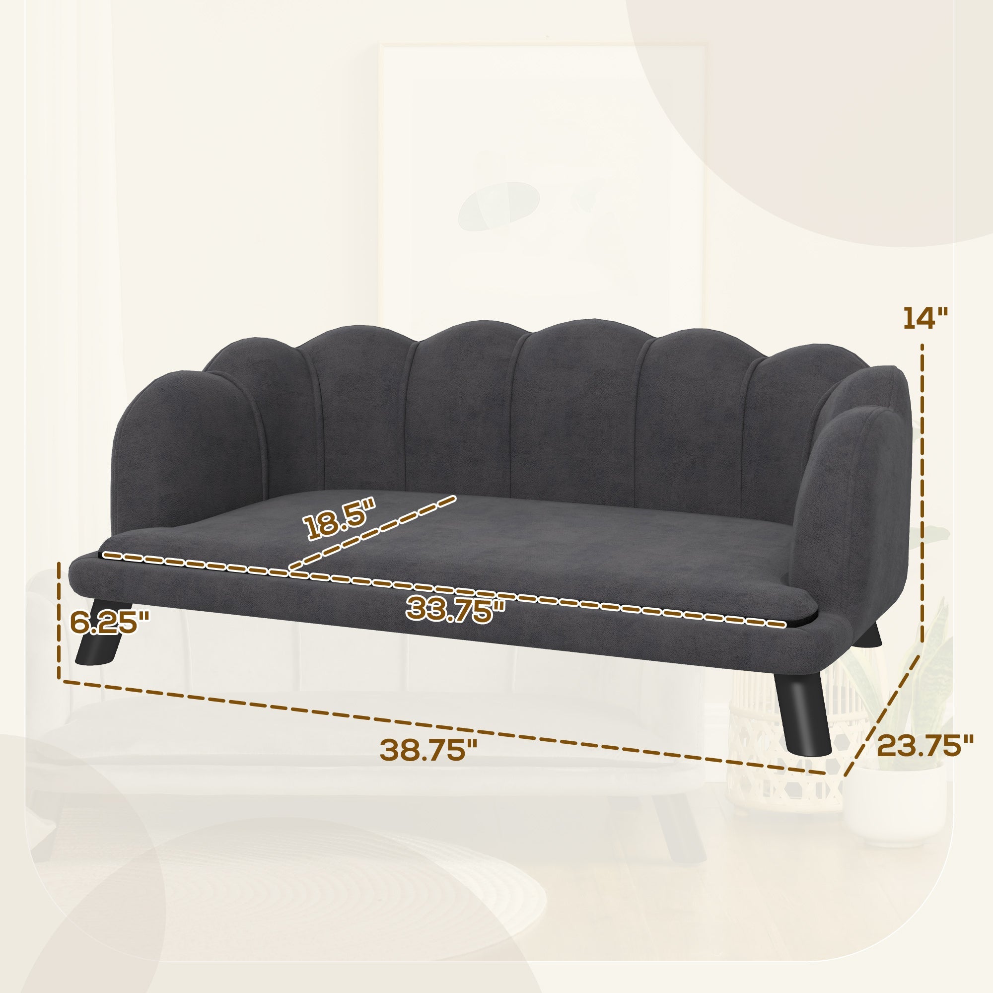 Canapé design pour chiens : confort royal pour vos compagnons