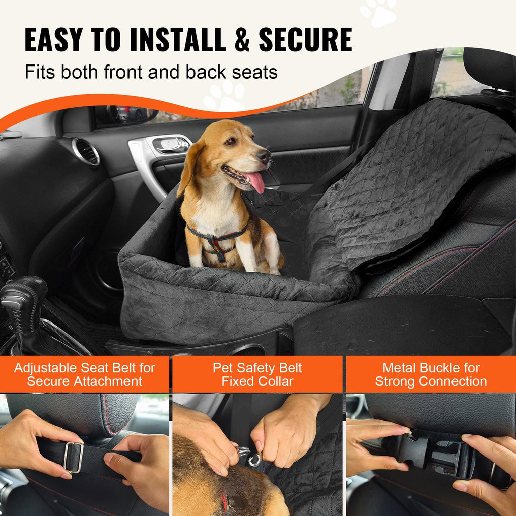 Siège Auto Booster pour Chien Petit à Moyen jusqu'à 18 kg