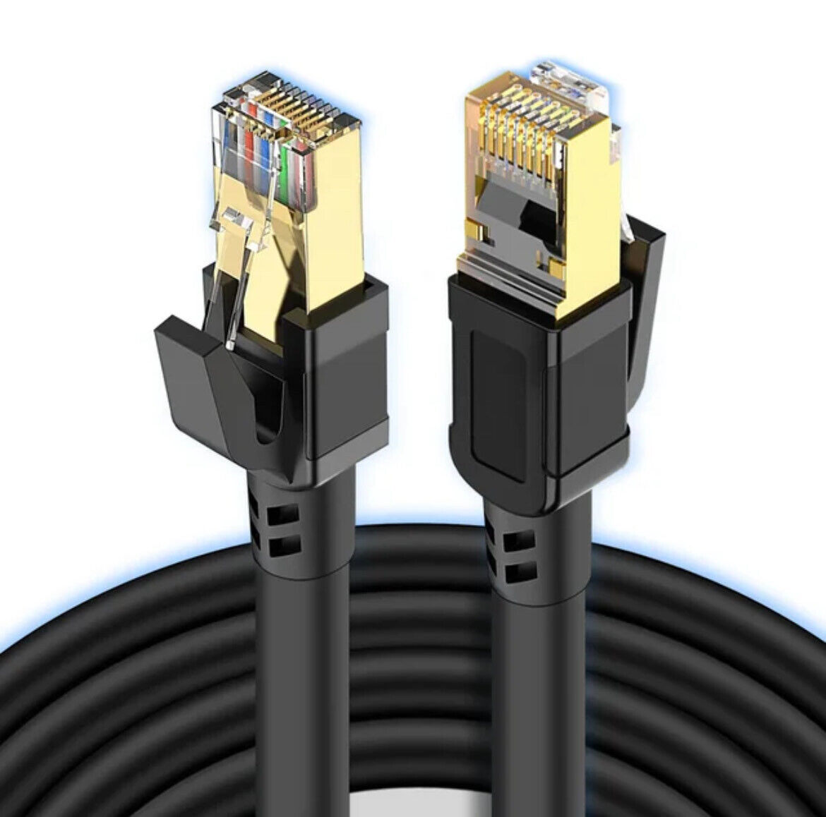 Câble Ethernet RJ45 Cat 6/7/8 SFTP UTP 1M pour réseau rapide