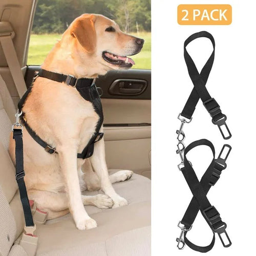 2Pcs Animal Chien Ceinture de Sécurité Laisse Réglable Animal Chien Chat Safety Leads