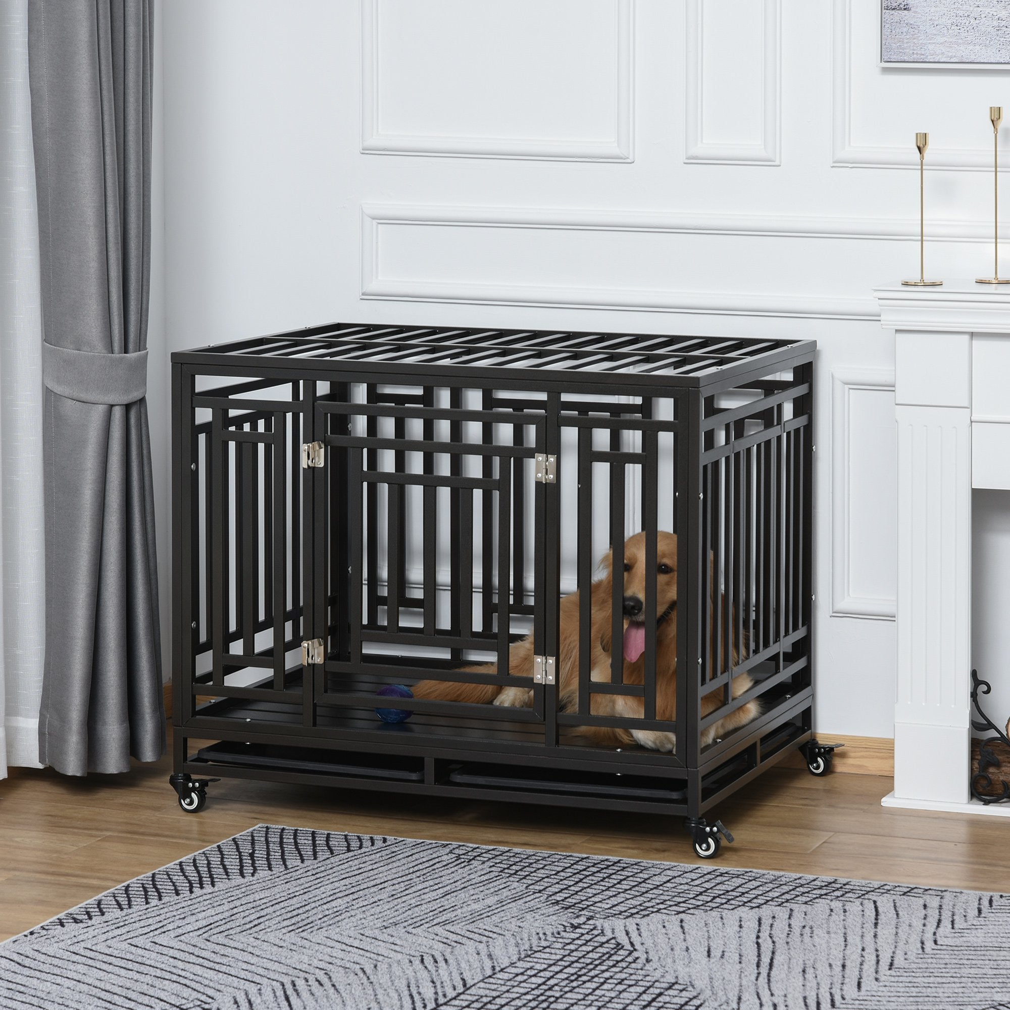 Cage Métal pour Chien : Sécurisée et Facile à Nettoyer