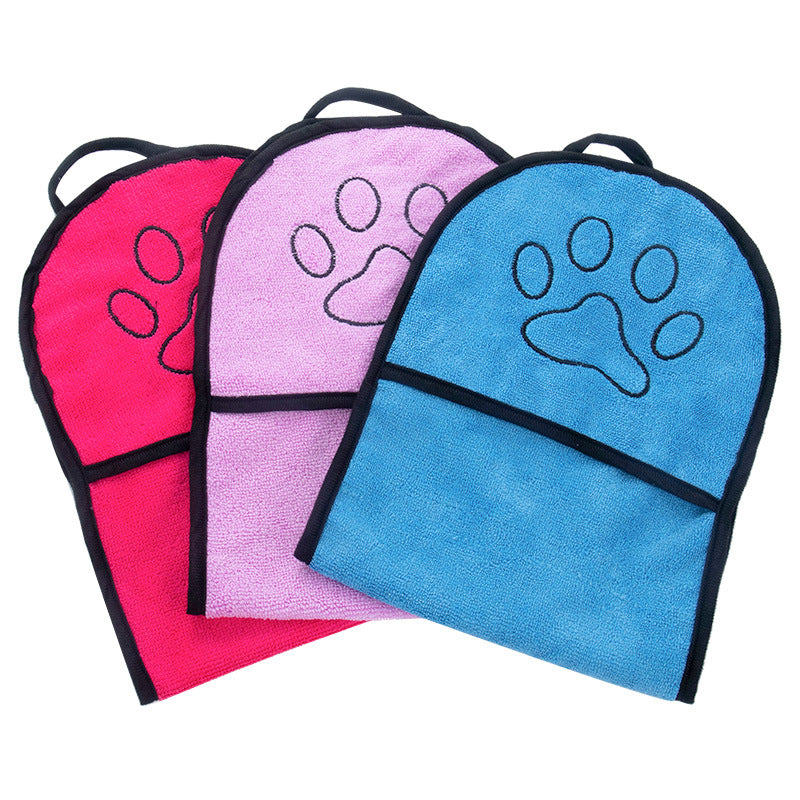 Serviette de bain pour chat à séchage rapide