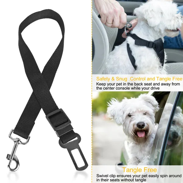 2Pcs Animal Chien Ceinture de Sécurité Laisse Réglable Animal Chien Chat Safety Leads