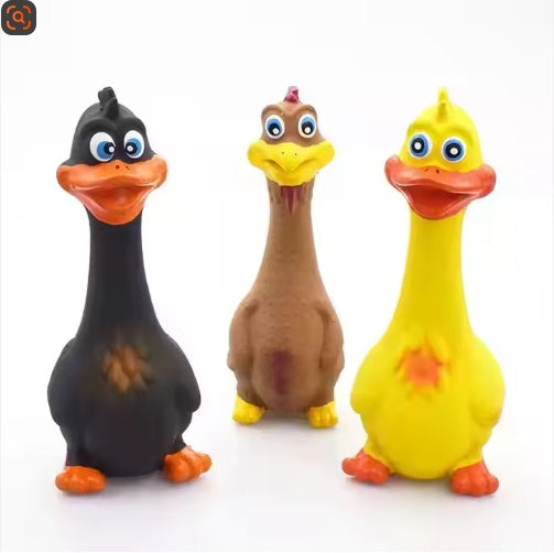 Jouet à mâcher interactif en latex - Canard mignon
