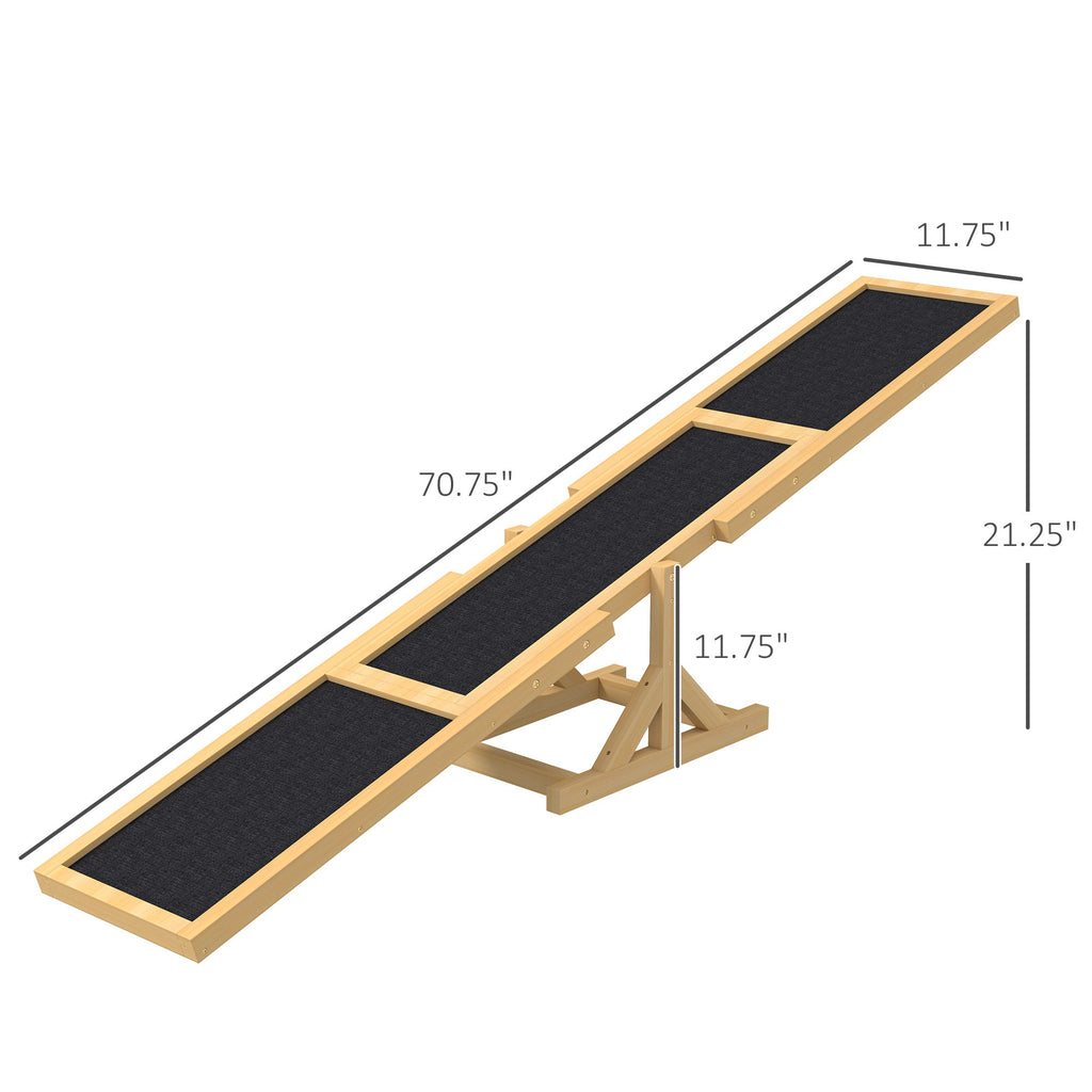 Bascule en bois pour agility canine - Renforcez la confiance de votre chien