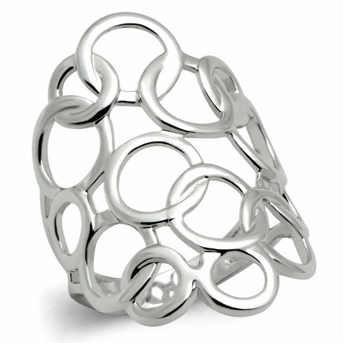 3W170 - Rhodium Brass Ring avec No Stone