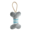 Jouet en peluche pour chiens Hunter Salima Os Gris