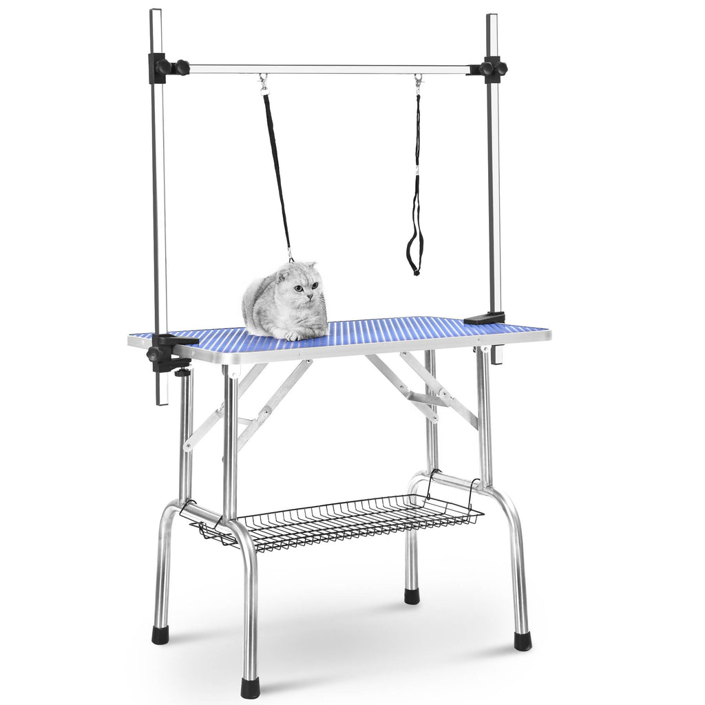 Table de toilettage pliable en acier inoxydable pour un toilettage pro