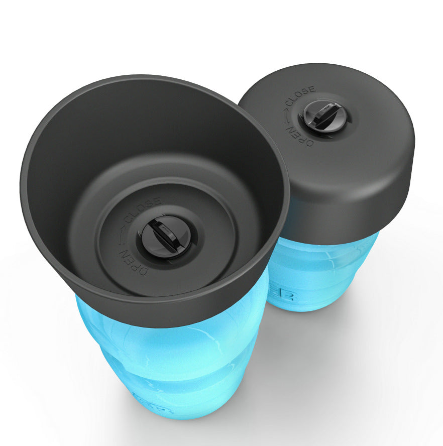 Bouteille d'eau pliable pour chien de voyage