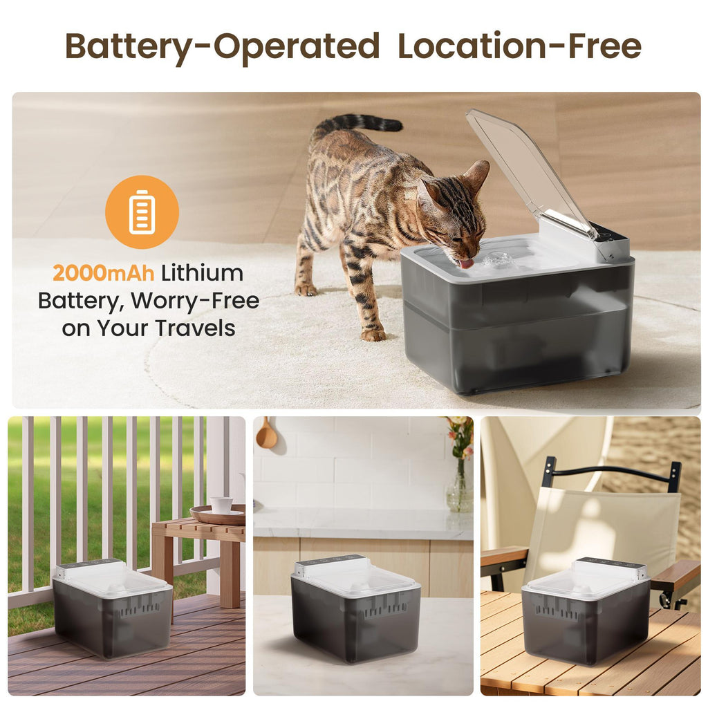 Fontaine à Eau Automatique Sans Fil pour Chats