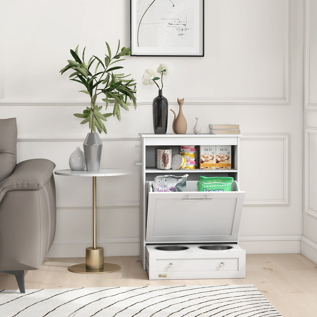 Station de Nourriture pour Animaux avec Rangement