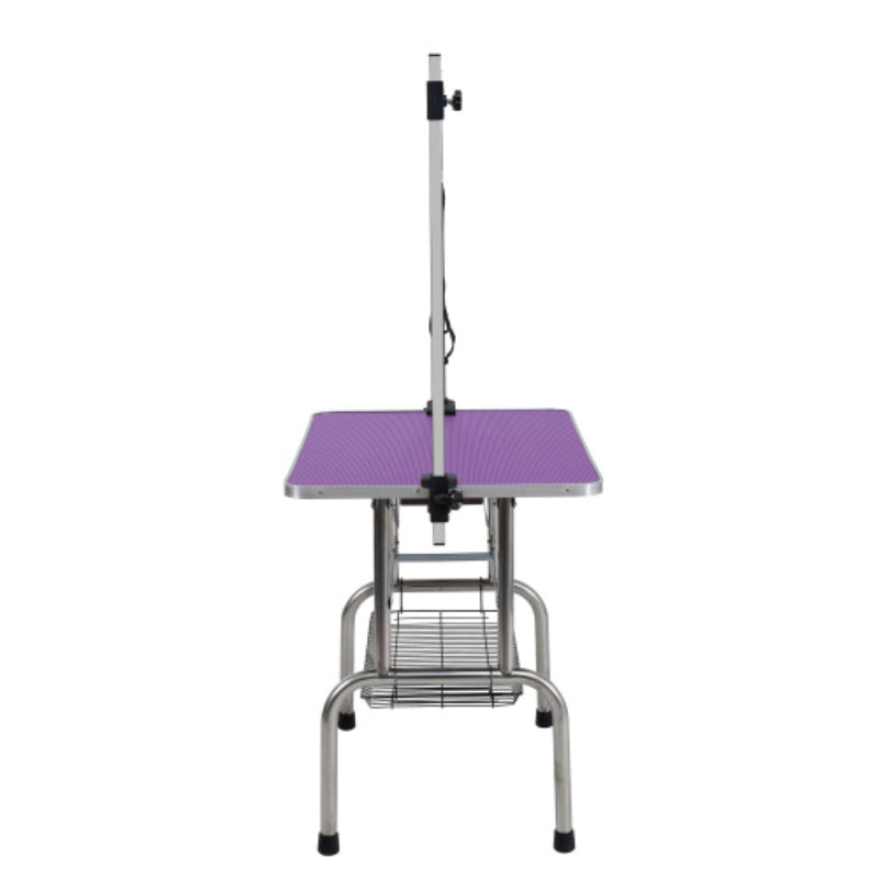 Table de Toilettage en Acier Inoxydable - Confort et Sécurité