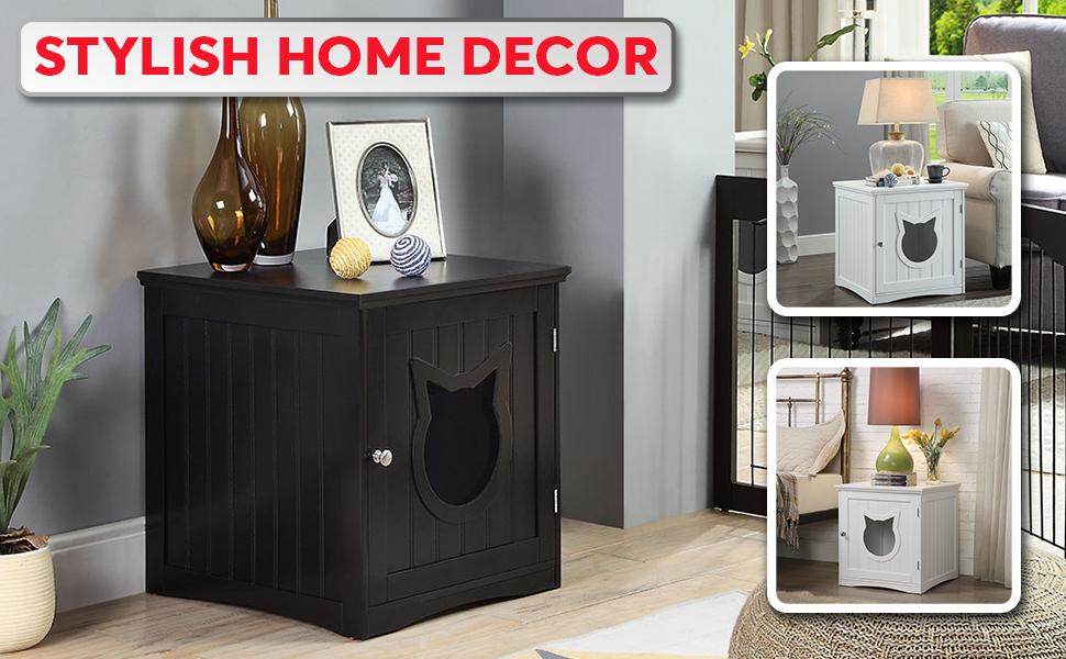Table de Nuit pour Chat avec Enclosure