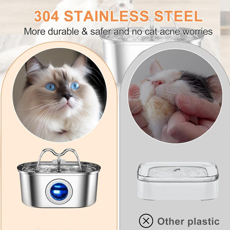 3.2L Cowhorn Model Animal Eau Dispenser - Acier Inoxydable Automatique