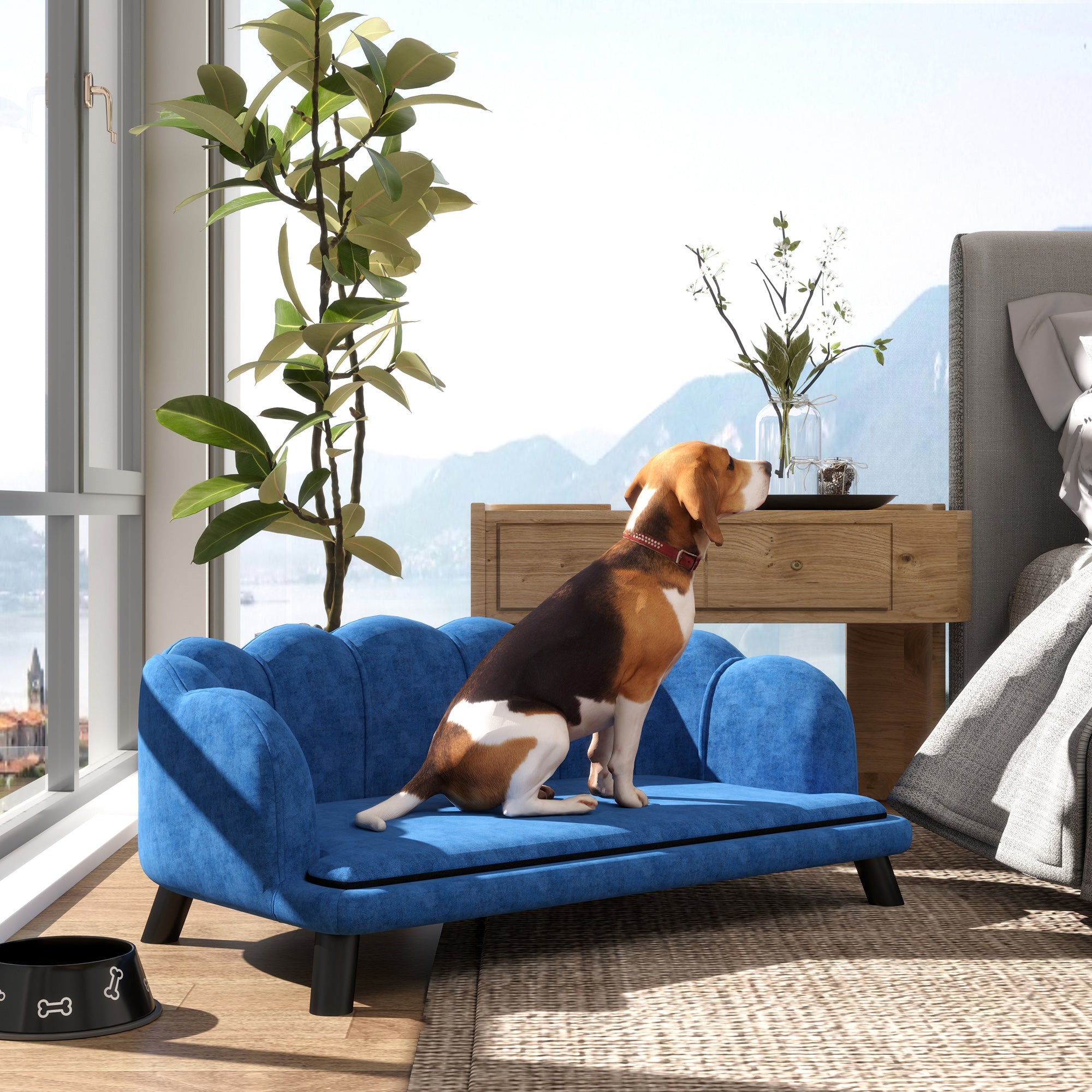 Canapé design pour chiens : confort et élégance réunis