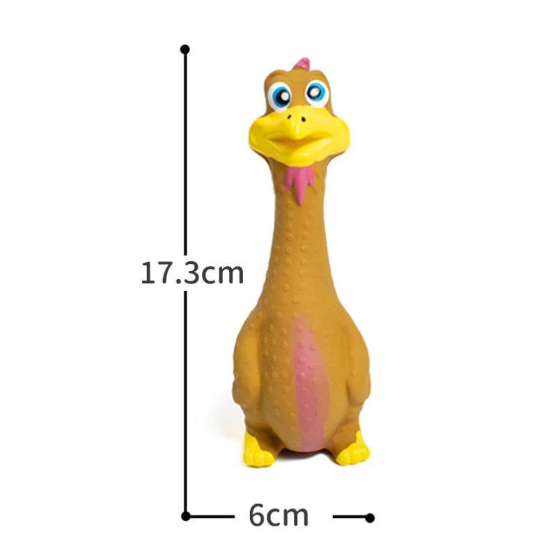 3 Jouets en Latex Poule Squeezy Écologiques