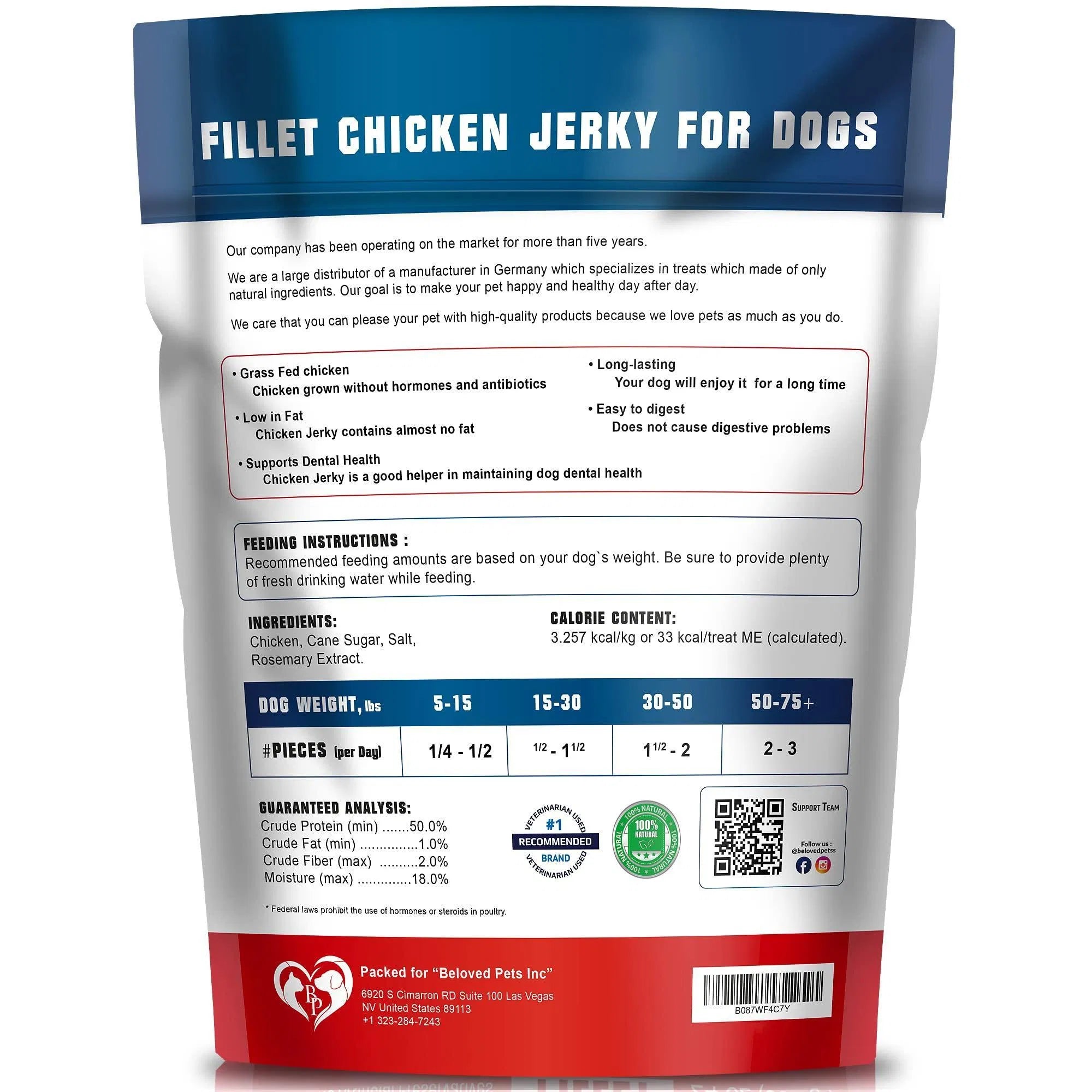 Friandises au Poulet pour Chiens 680 g