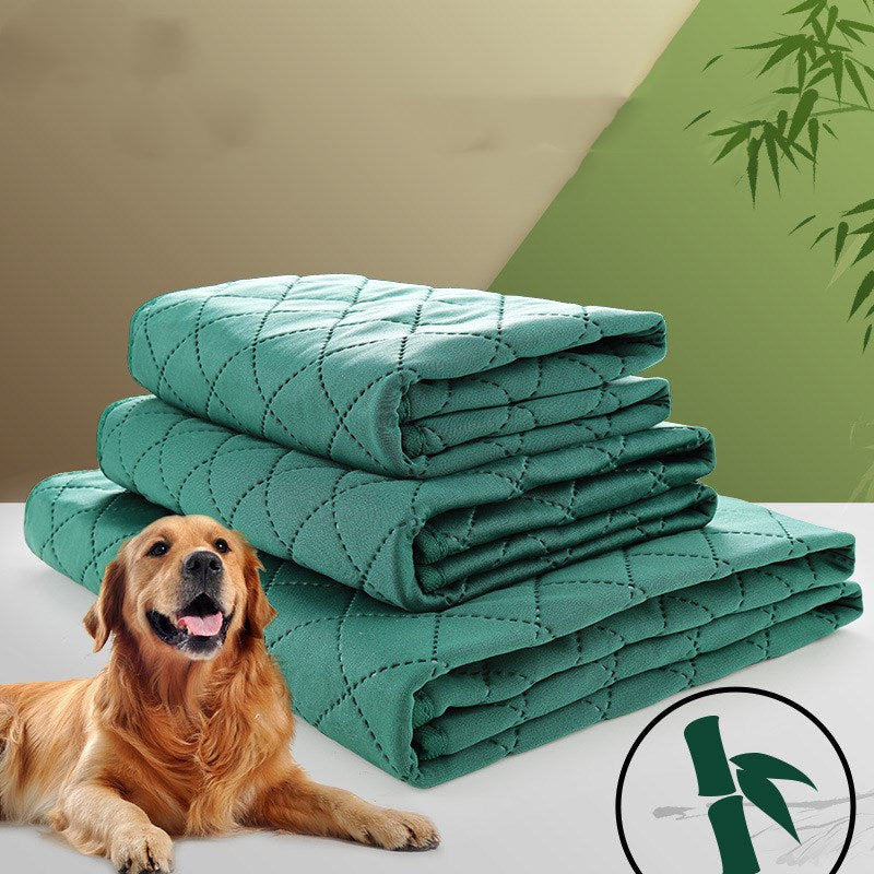 Tapis d'entraînement pour chien en fibre de bambou naturel